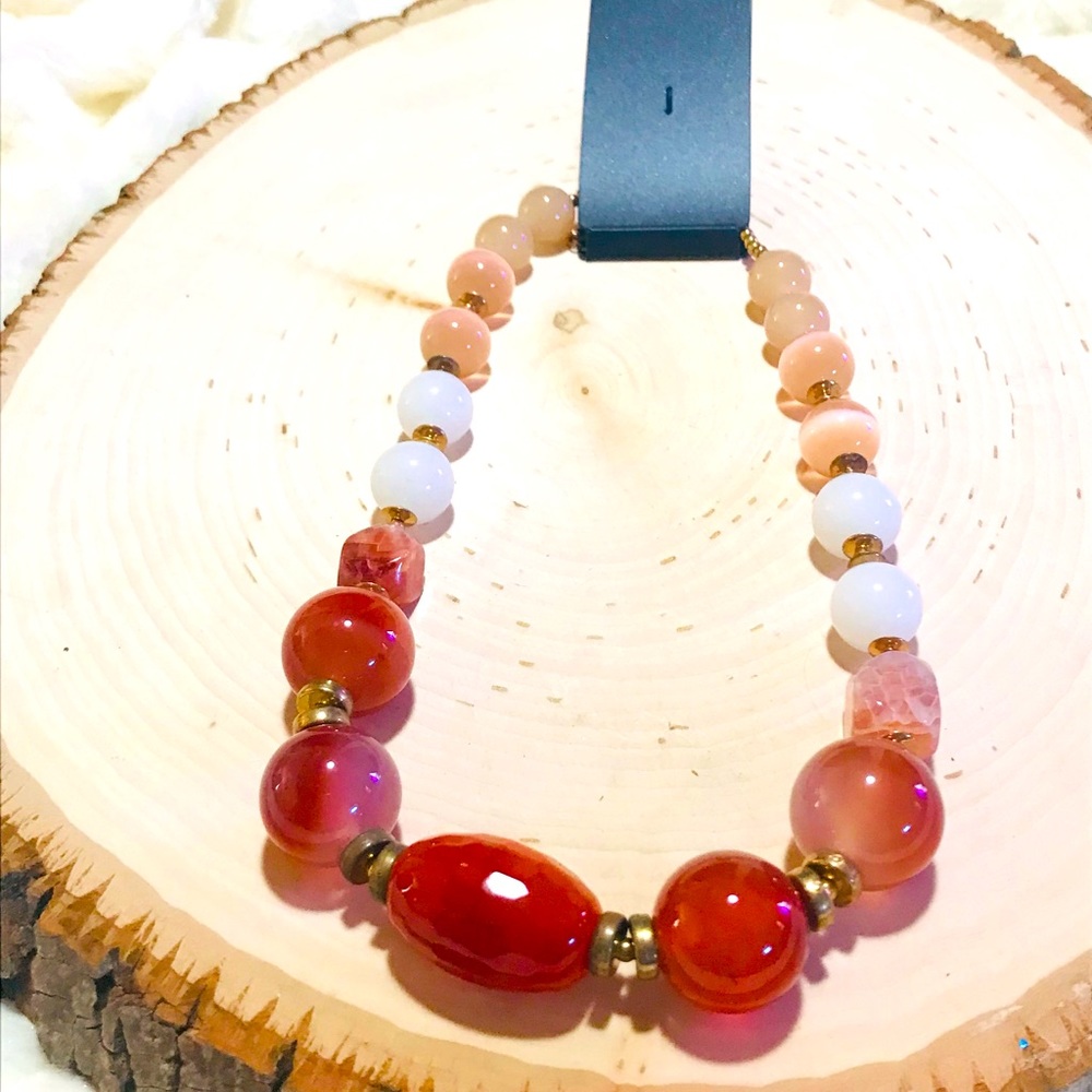 Bijou Brigitte agate necklace
